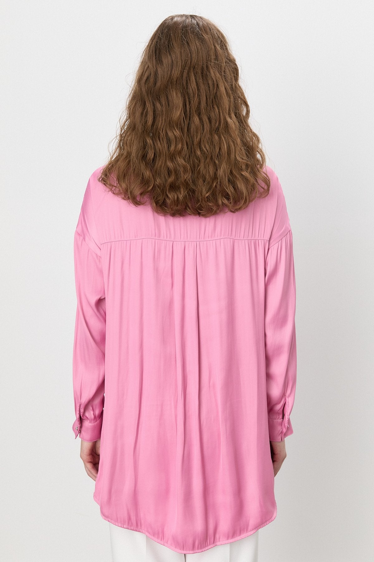 Parlak Taş Detaylı Tunik - Pembe