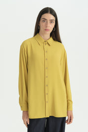 Pili Detaylı Vintage Gömlek Tunik - Asit