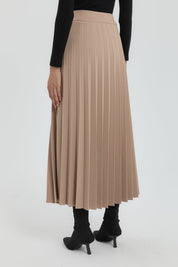 Pleated Skirt - Beige