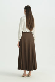 Pleated Skirt - Coffee
