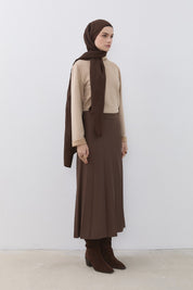Pilise Rayon Etek - Kahve