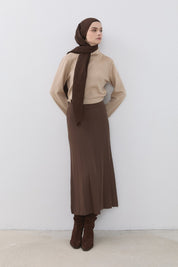 Pilise Rayon Etek - Kahve