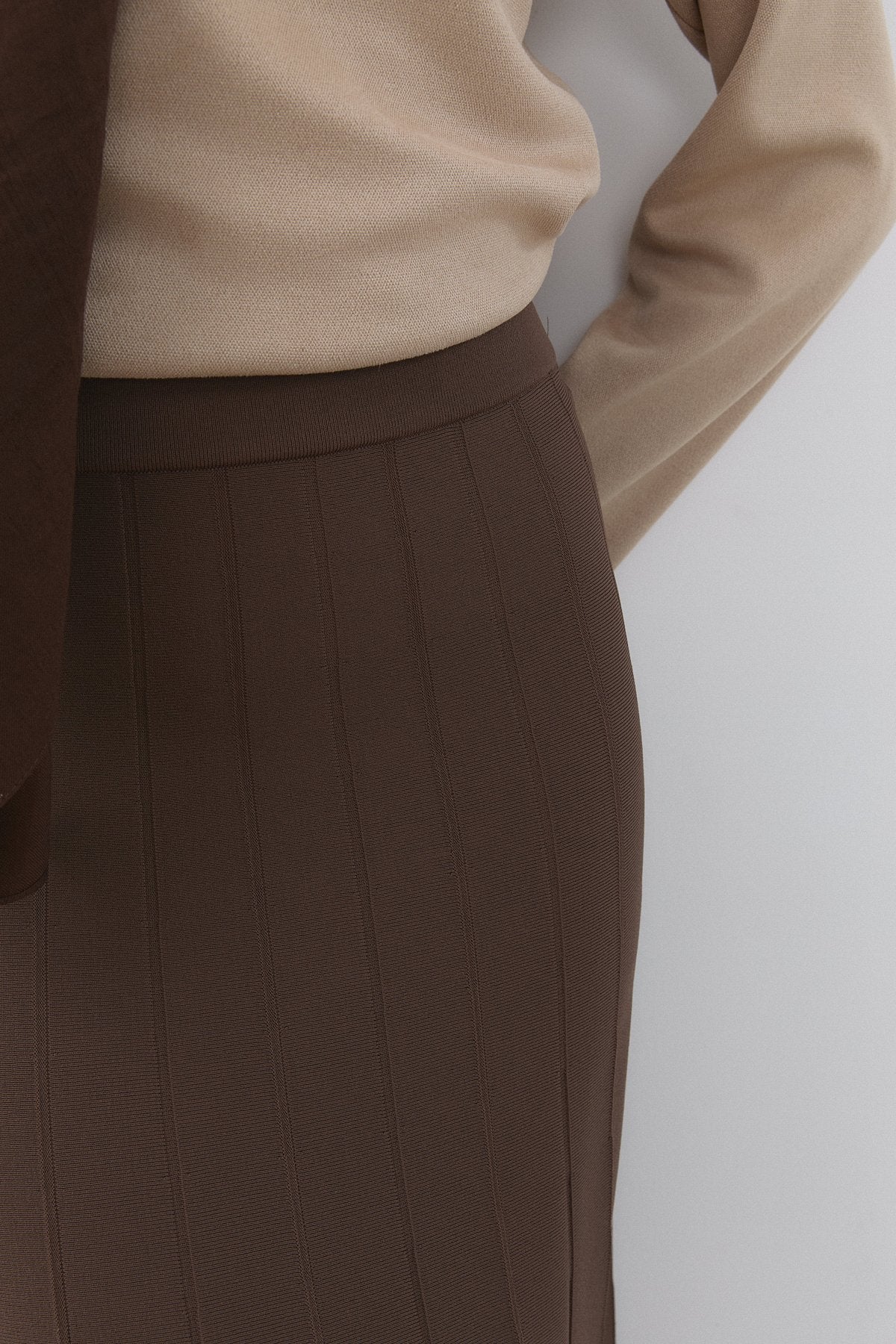 Pilise Rayon Etek - Kahve