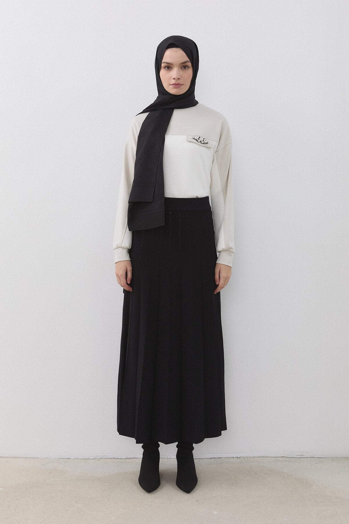 Pilise Rayon Etek - Siyah