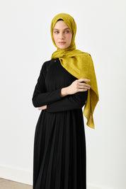 Piliseli Elbise - Siyah