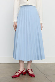 Pleated Skirt - Light Blue