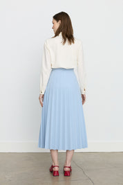 Pleated Skirt - Light Blue