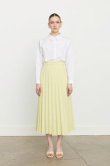 Pleated Skirt - Pistachio Green