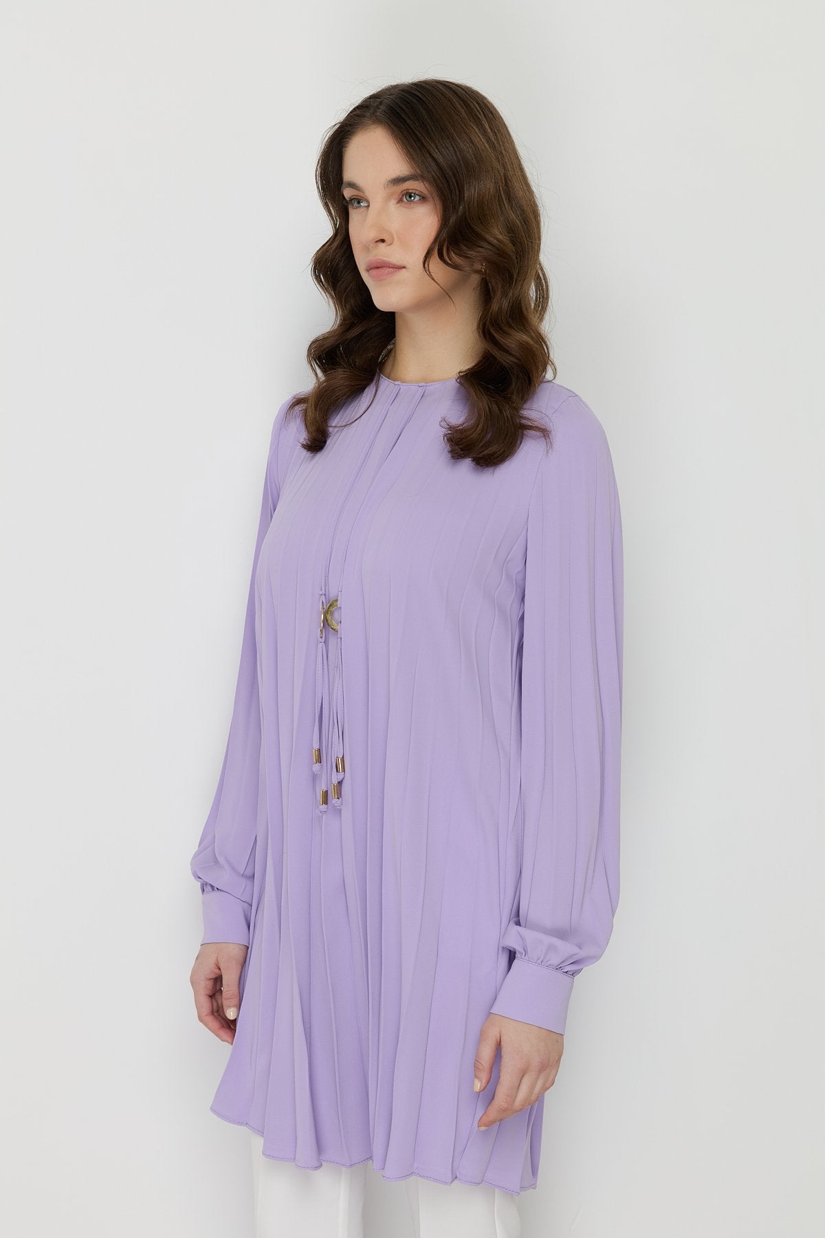 Pleated Tunic - Lilac