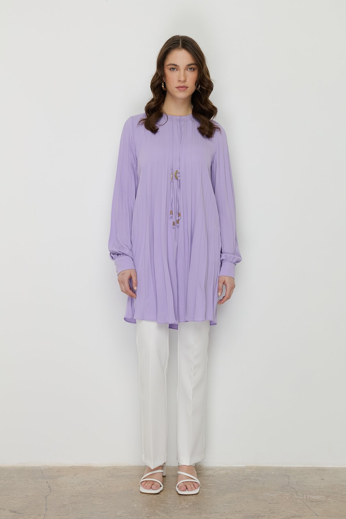 Pleated Tunic - Lilac
