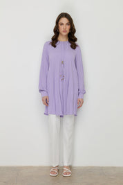 Pleated Tunic - Lilac