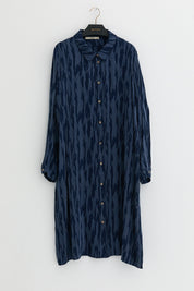 Premium Plus Size Cupra Tunic - Navy Blue