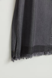 Püskül ve Rivet Detaylı Lyocell Tunik - Füme