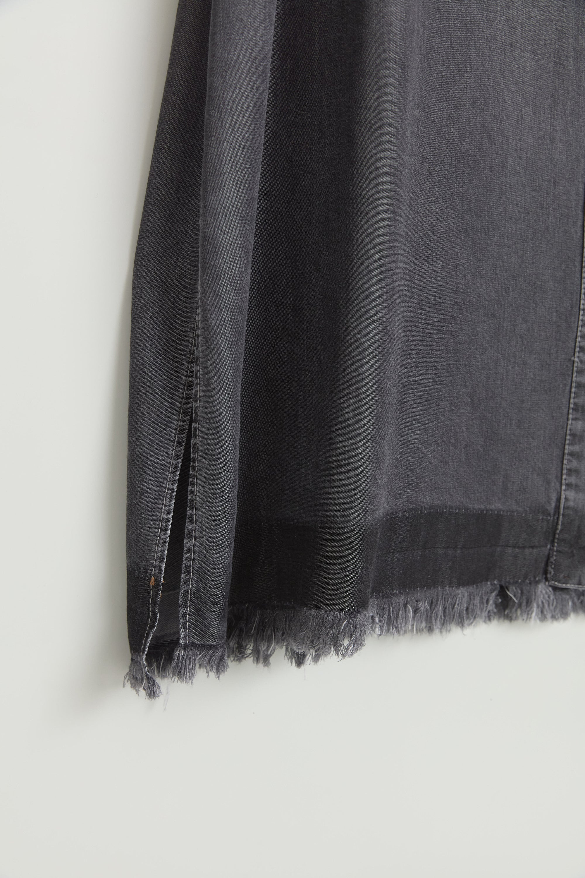 Püskül ve Rivet Detaylı Lyocell Tunik - Füme