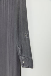 Püskül ve Rivet Detaylı Lyocell Tunik - Füme