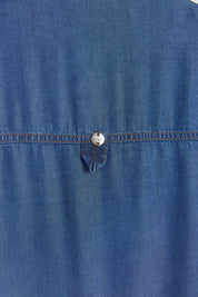 Püskül ve Rivet Detaylı Lyocell Tunik - İndigo