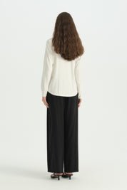 Rahat Kalıp Bluz - Ekru