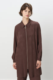 Relaxed Fit Jacquard Suit - Coffee