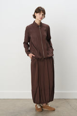 Relaxed Fit Jacquard Suit - Coffee