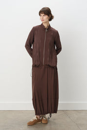 Relaxed Fit Jacquard Suit - Coffee