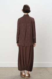 Relaxed Fit Jacquard Suit - Coffee