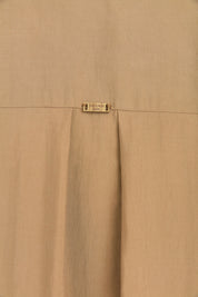 Rahat Kalıp Lyocell Uzun Tunik - Camel