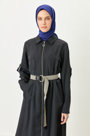Relaxed Fit Modal Dress - Black