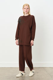 Relaxed Fit Knit Set - Coffee