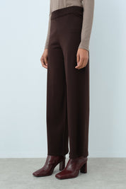 Rayon Bol Pantolon - Kahve