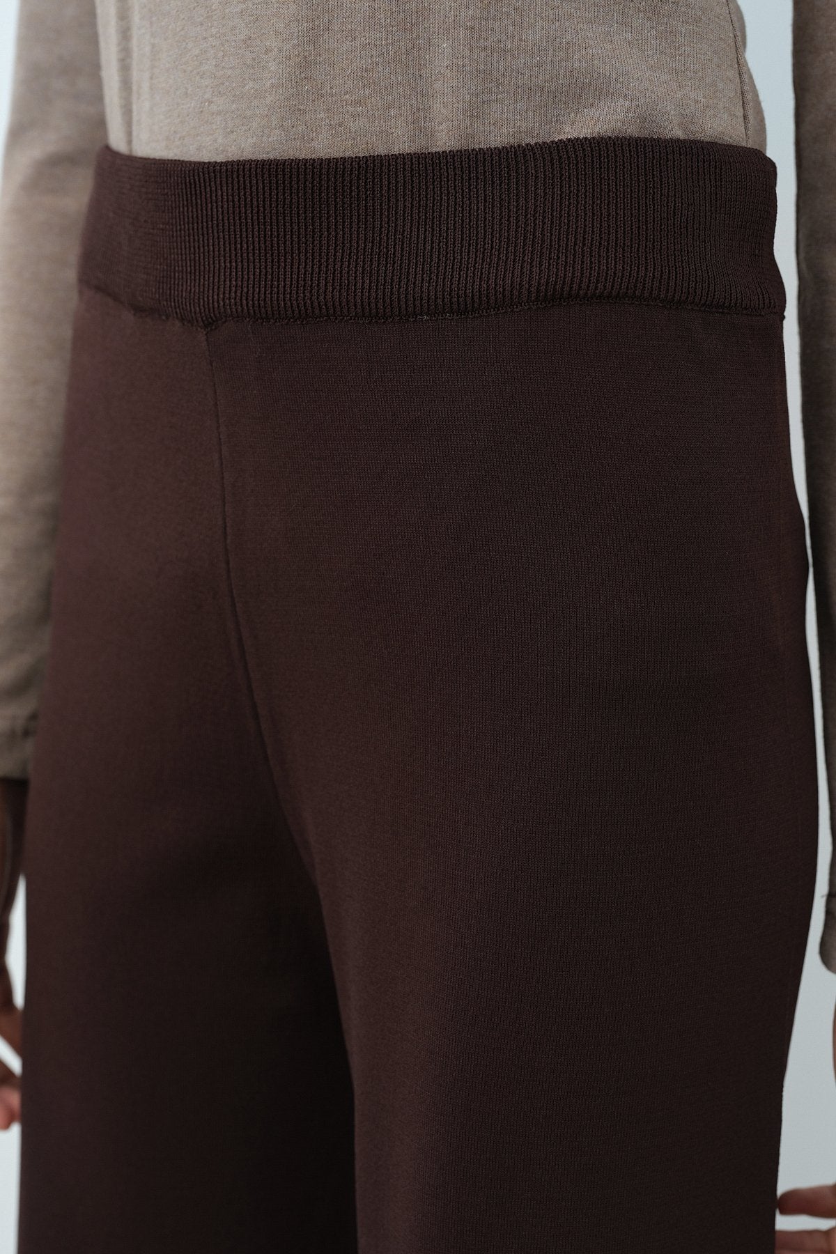 Rayon Bol Pantolon - Kahve
