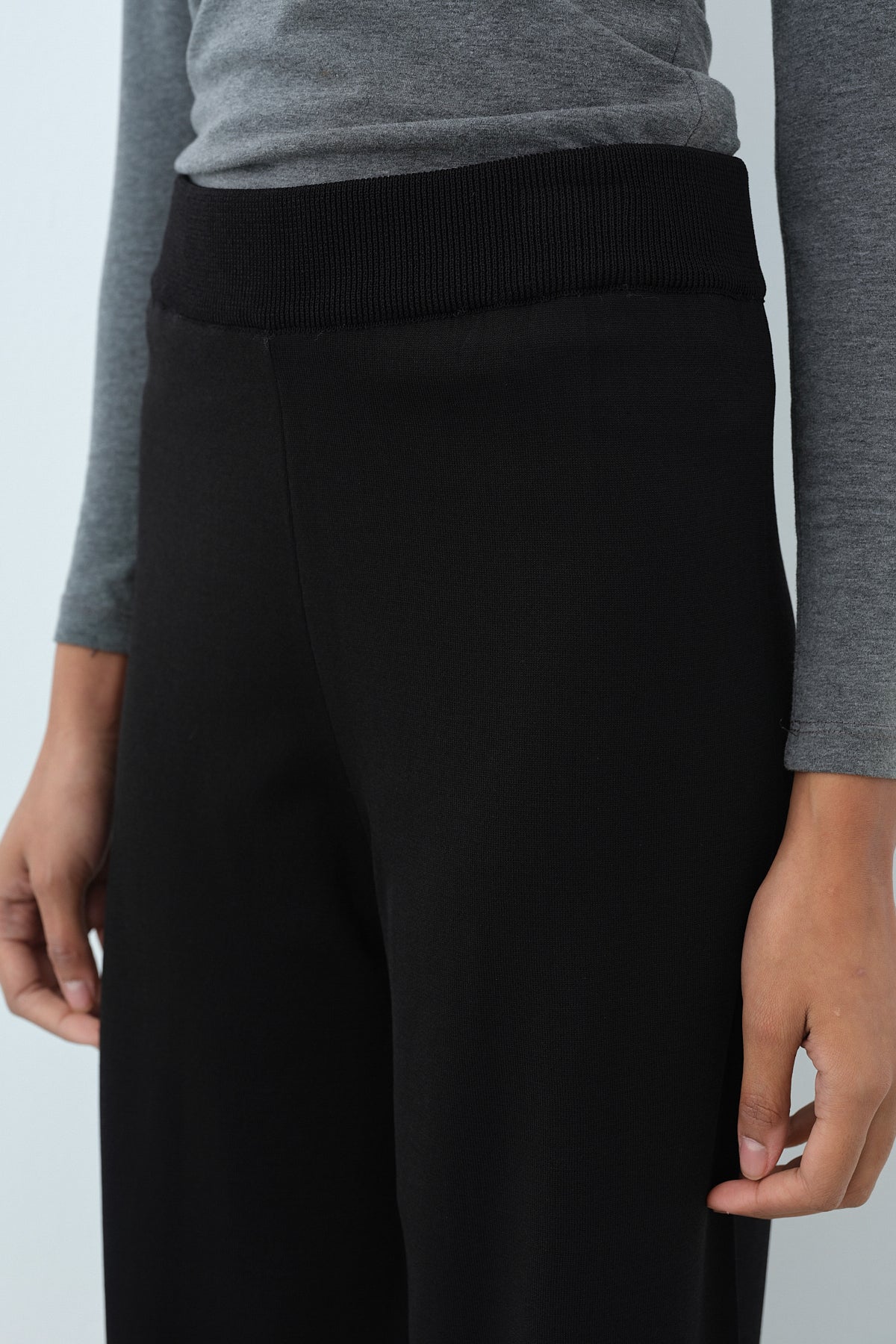 Rayon Bol Pantolon - Siyah
