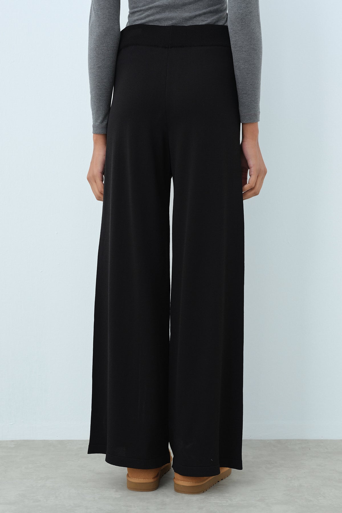 Rayon Bol Pantolon - Siyah