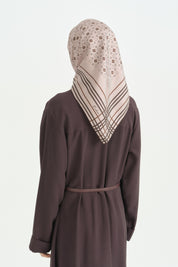 Regalio Twill İpek Eşarp - Pudra