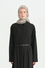 Regalio Twill İpek Eşarp - Taş