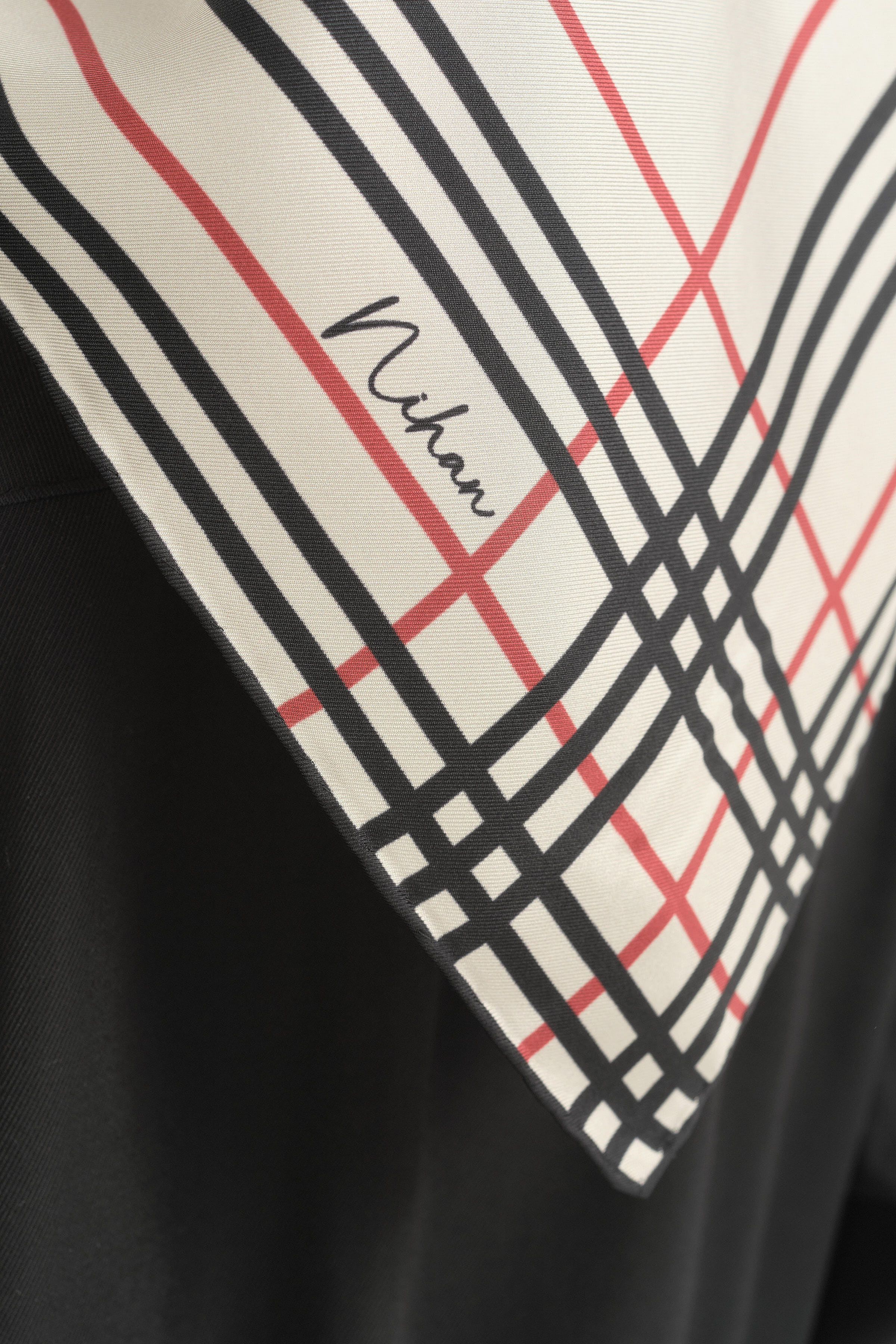 Regalio Twill İpek Eşarp - Taş