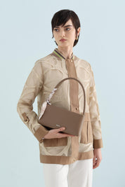 Ribana Detaylı Dantel Ceket - Camel