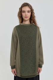 Ribana Detaylı Sweat - Haki