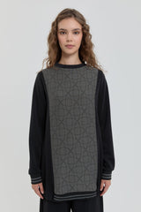 Ribana Detaylı Sweat - Siyah