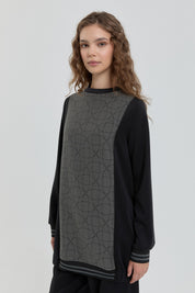 Ribana Detaylı Sweat - Siyah