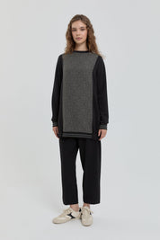 Ribana Detaylı Sweat - Siyah