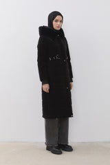 Ribbed Quilted Sport Coat - Black