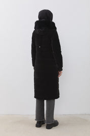 Ribbed Quilted Sport Coat - Black
