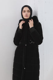 Ribbed Quilted Sport Coat - Black