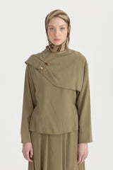 Ritim Twill Silk Scarf - Camel