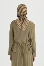 Ritim Twill Silk Scarf - Camel