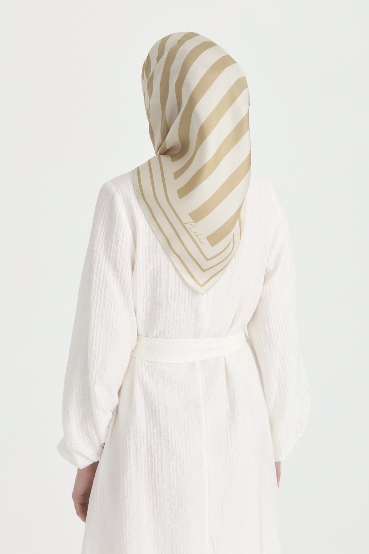 Ritim Twill İpek Eşarp - Gold