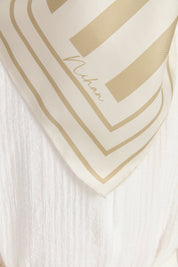 Ritim Twill İpek Eşarp - Gold