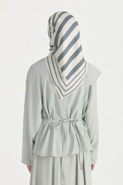 Ritim Twill Silk Scarf - Grey