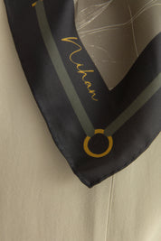 Seren Twill İpek Eşarp - Haki