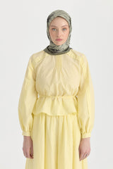 Seren Twill İpek Eşarp - Küf Yeşili